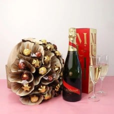 Mumm Ferrero and Lindt Chocolate Bouquet Luxury