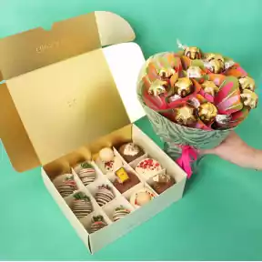 Strawberry and Donut Delight Box