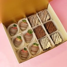 Brownie and Strawberry Gift Box