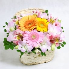 white basket