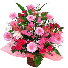 Gorgeous seasonal arrangement, pink