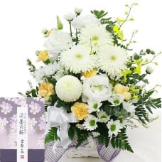 Offering Arrangement (Omakase Standard) + Incense Stick "Usuzumi no Sakura"