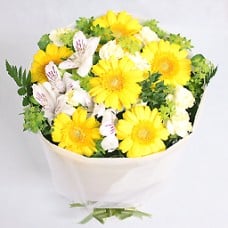 Ice cream, lemon, bouquet