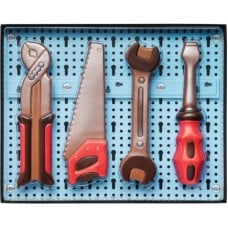 Chocolate Coloured Tools Set