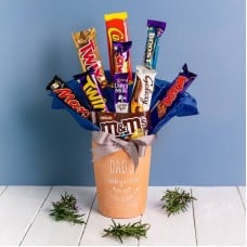Dads Herb Garden Chocolate Vase Bouquet