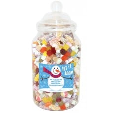 Personalised Snowman Giant Sweet Jar