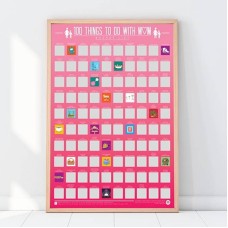 100 Things To Do With Mum Scratch Off Poster