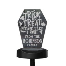 Personalised Trick or Treat Outdoor Solar Light
