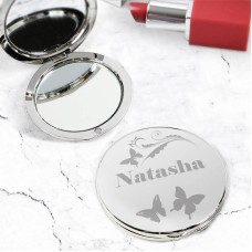 Personalised Butterfly Compact Mirror