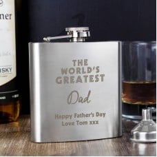 Personalised 'The World's Greatest' Hip Flask