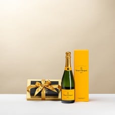 Godiva gift tower with Veuve Clicquot