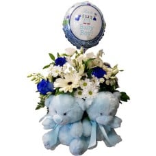 Flower Arrangement For Twin Boys