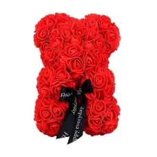Rose teddy bear 25cm/7.6"