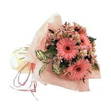 Pink alstromerias and gerberas (Basic)