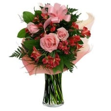 Romantic pink and red bouquet (Basic)