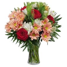 Althea with salmon chrysanthemums (Basic)