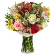 Colorful alstromerias and roses (Basic)