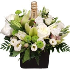 White Flowers With Moet Champagne (medium)
