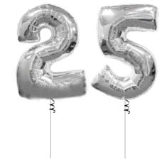 25 Megaloon Numbers (Silver)