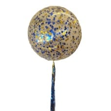 90cm Round Latex ~ Confetti (Float time 3+ days)