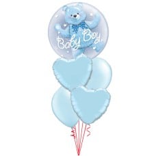 It's a Boy Bear Double Bubble Baby Bouquet