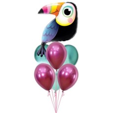 Colourful Toucan Balloon Bouquet