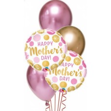 Gold + Pink Chrome Mothers Day Bouquet