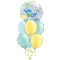 Baby Boy Bubble + Pastels Bouquet