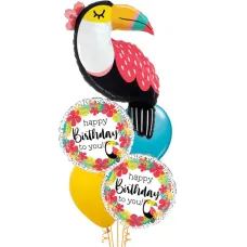 Summer Toucan Birthday Balloon Bouquet