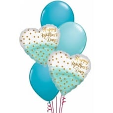 Teal + Gold Watercolour Mothers Day Bouquet