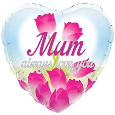 Mum Always Love You Foil Balloon