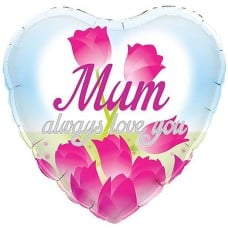Mum Always Love You Foil Balloon