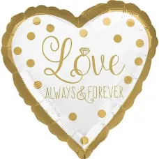 Gold Wedding Foil Balloons
