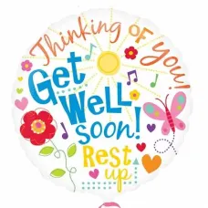 Get Well Message Balloon