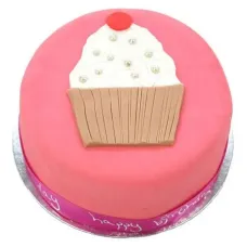 Birthday Pink Cup Cake