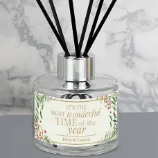Personalised 'Wonderful Time of The Year' Christmas Reed Diffuser
