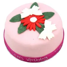 Birthday Butterfly Flowers Cake For Girl