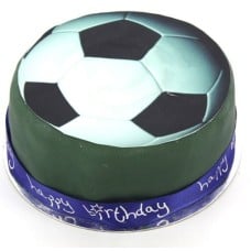 Football Celebration Cake (7 Inch Football Celebration Cake)