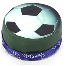 Football Celebration Cake (10 Inch Football Celebration Cake)