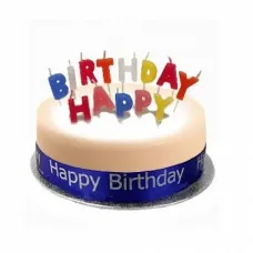 Birthday Cake Sponge Blue (8 Inch Birthday Cake Sponge Blue)