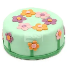 Peonies Birthday Cake (7 Inch Peonies Birthday Cake)