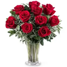 10 Sincere Red Roses