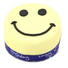 Smiley Celebration Cake For Boy (7 Inch Smiley Celebration Cake For Boy)