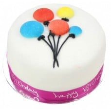 Balloon Celebration Cake For Girl (8 Inch Balloon Celebration Cake For Girl)