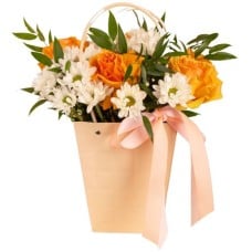 Orange Crush Rose Bouquet
