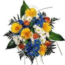 Gerberas, Roses And Chrysanthemums