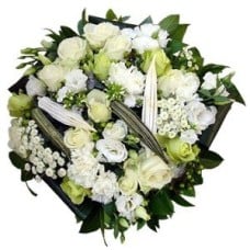 White Tribute Flower Arrangement