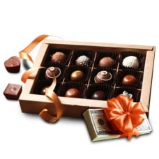 Chocolates with Uzbekistan Som