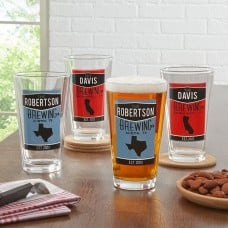 Home State Pint Beer Glass (Single Glass)