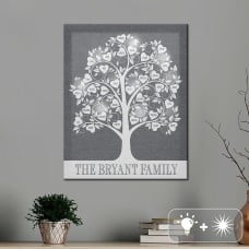 Twinklebright® Led Hearts Family Tree Canvas